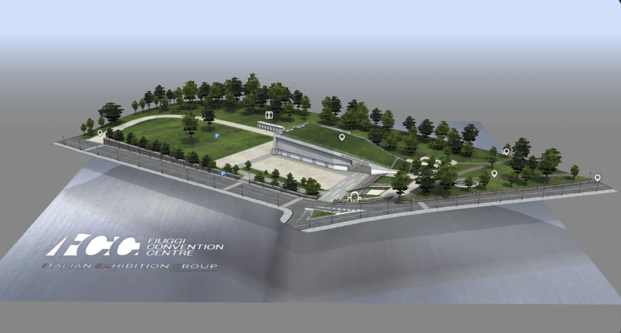 Fiuggi Convention Centre — modello 3D